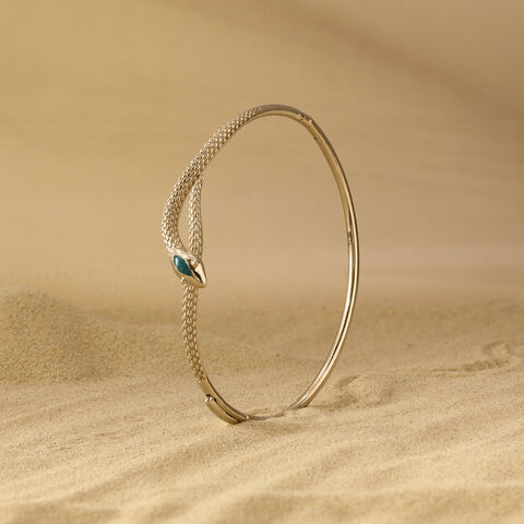 Serpentine Grace Gold Bangle