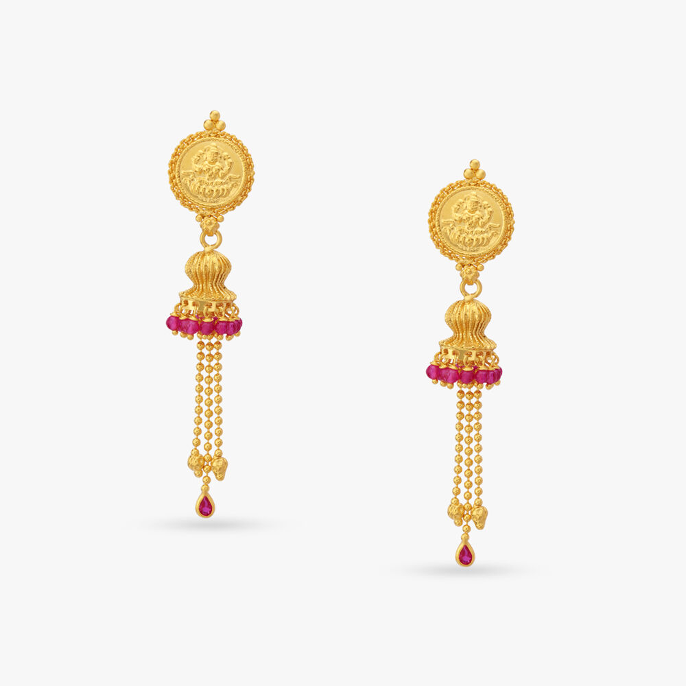 Lavish Gold Drop Earrings