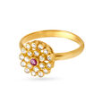 Magnificent Floral Gold Finger Ring,,hi-res image number null