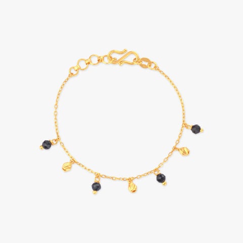 Ebony Sprinkle Gold Bracelet for Kids