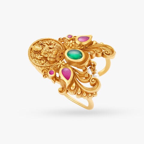 Lakshmi Kasu Gold Vanki Finger Ring