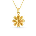 Shimmering Gold Pendant and Earrings Set,,hi-res image number null