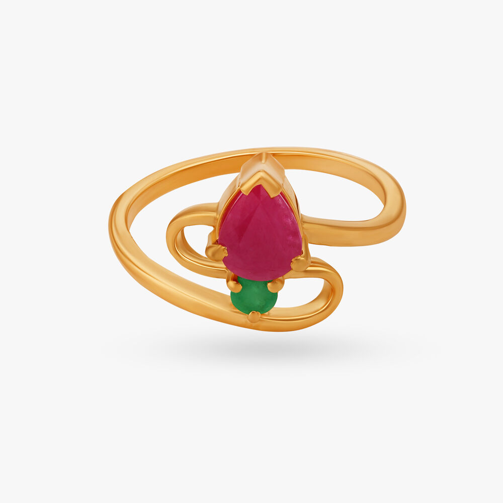 Ruby finger rings tanishq new arrivals