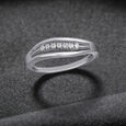 Dainty Platinum and Diamond Ring,,hi-res image number null