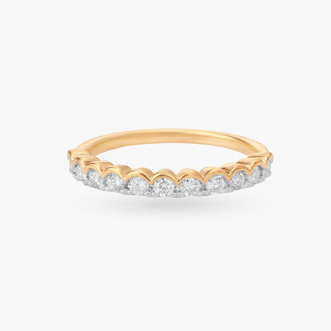 Glimmering Crescents Ring