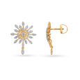 Mesmerising Floral Diamond Drop Earrings,,hi-res image number null
