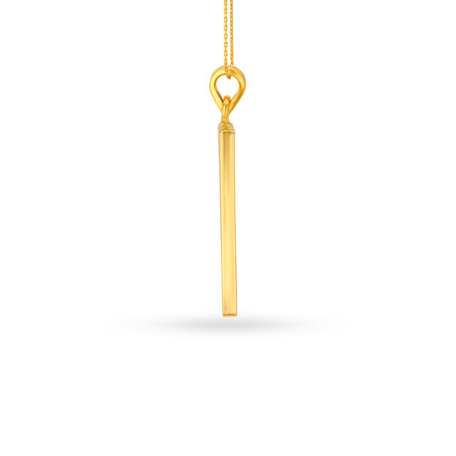 Carved Gold Pendant For Men,,hi-res image number null