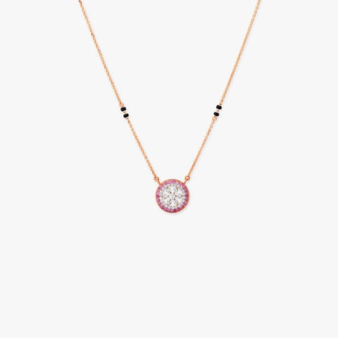 Rosette Orbit Diamond Mangalsutra