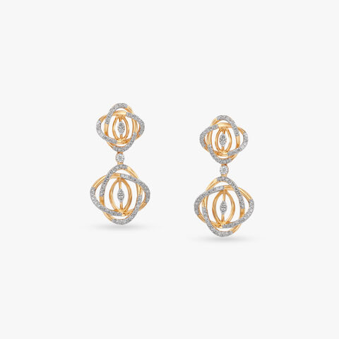 Infinite Drift Diamond Drop Earrings