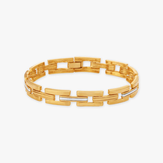 Link Gold Bracelet for Men Tanishq Online Store