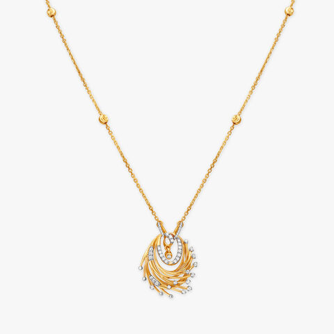 A Golden Nest Diamond Necklace