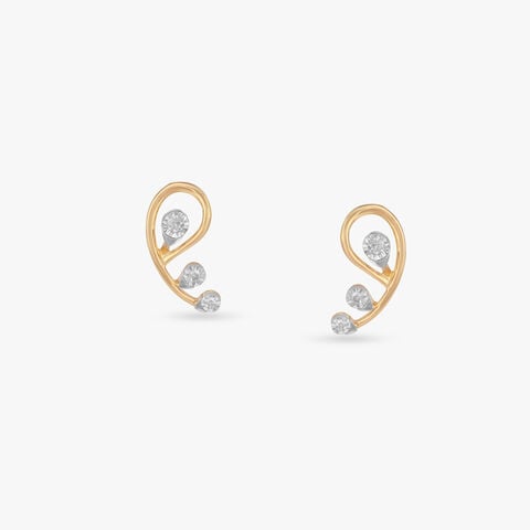 Grace Trail Diamond Stud Earrings