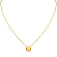 Letter J Gold Pendant with Chain For Kids,,hi-res image number null