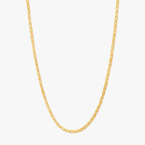 Geometric Link Gold Chain