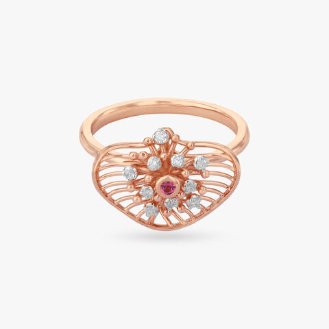 Aura Floral Diamond Ring