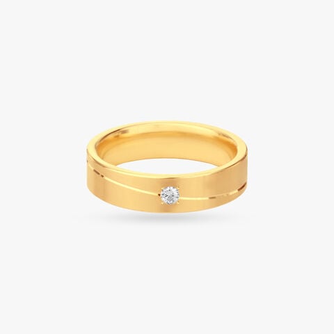 Solo Spark Diamond Finger Ring For Men