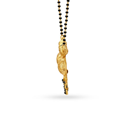 Gold Mangalsutra Vati Pendant