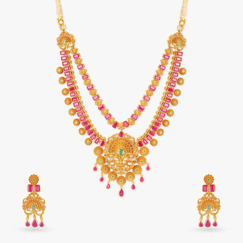 Majestic Kalasam Gold Necklace Set