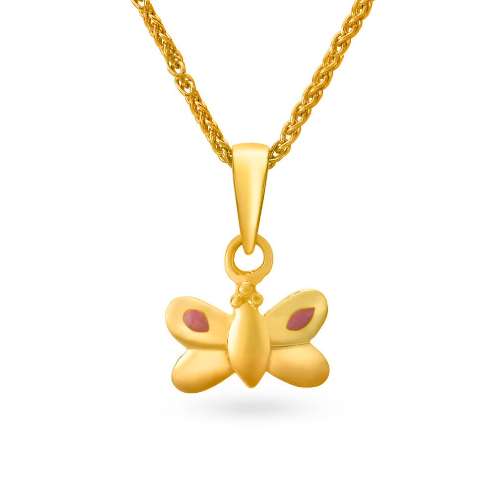 Butterfly Pendant Necklaces Sterling Silver Gold – Hey Happiness