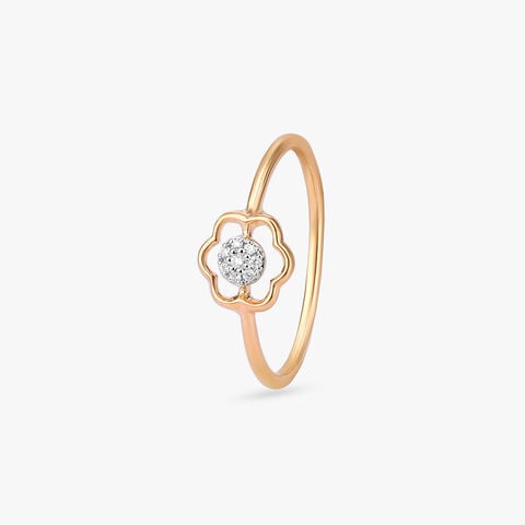 Petal Halo Diamond Ring