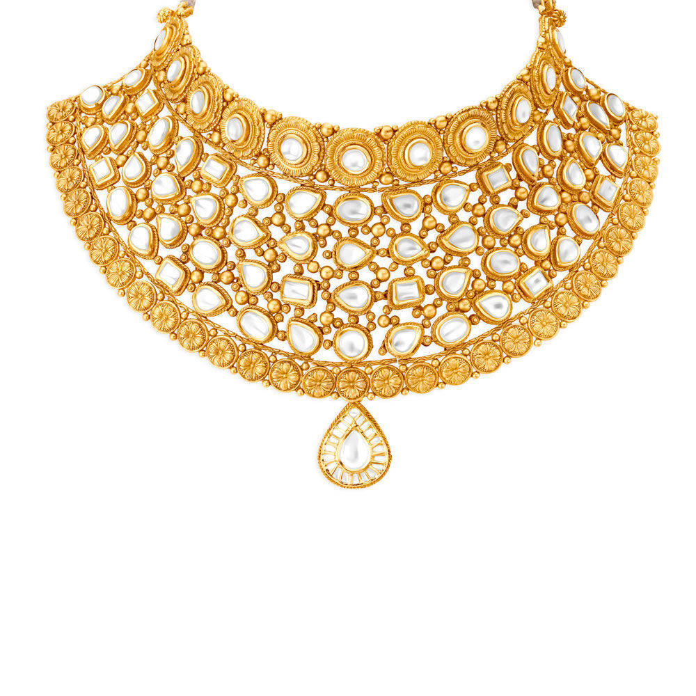 Contemporary discount gold necklace
