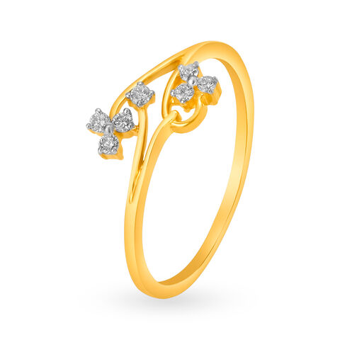 Charming Clover Leaf Diamond Ring