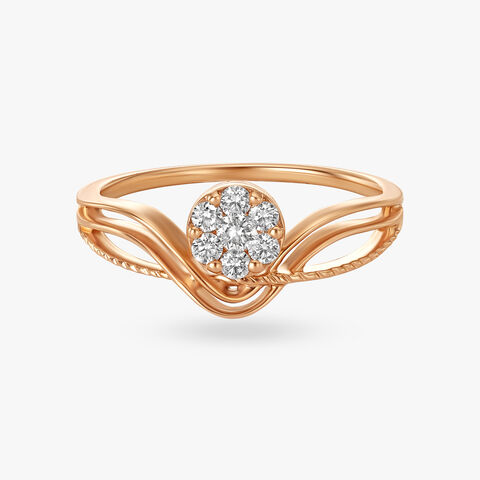 Entwine Diamond Finger Ring
