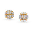 Adorable Square Gold Stud Earrings for Kids,,hi-res image number null