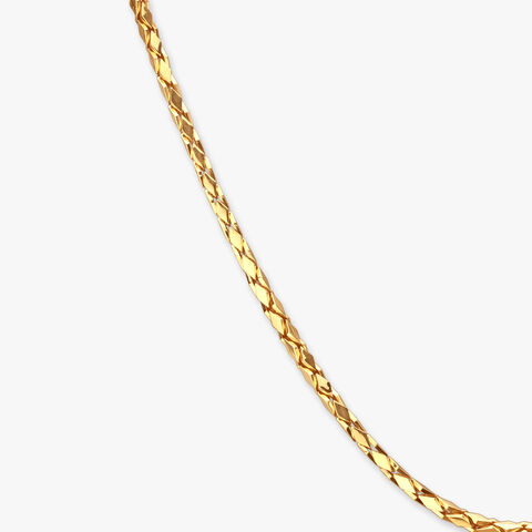 Sculpted Radiance Gold Chain For Men