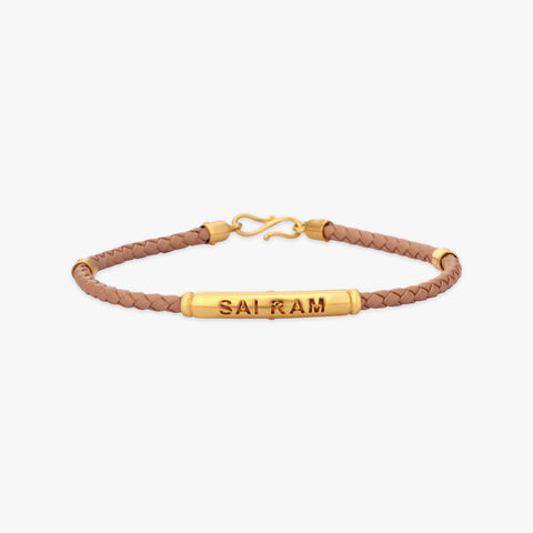 Sai Ram Serenity Gold Bracelet for Men