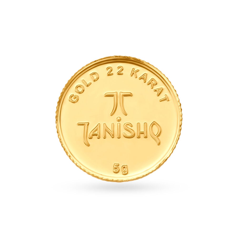 Cost of 5 gram online gold coin in tanishq