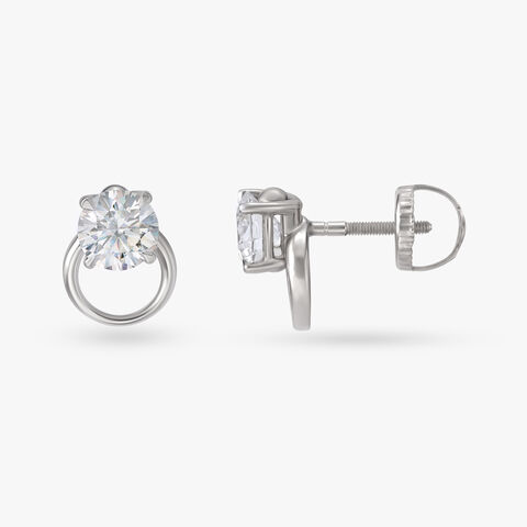 Effervescent Embrace Celeste Solitaire Stud Earrings