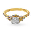 Stylish Glam Diamond Ring in Rose Gold,,hi-res image number null