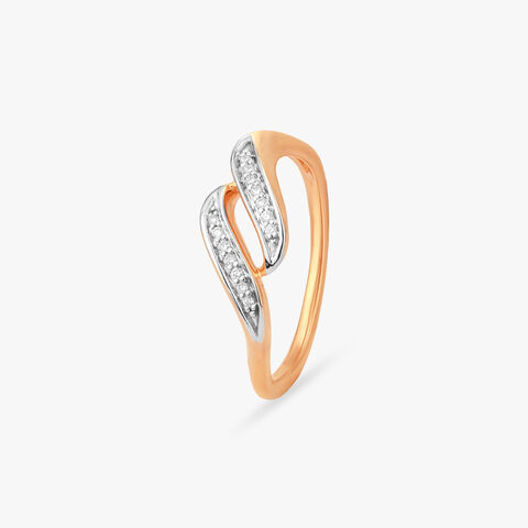 Twin Flame Diamond Finger Ring