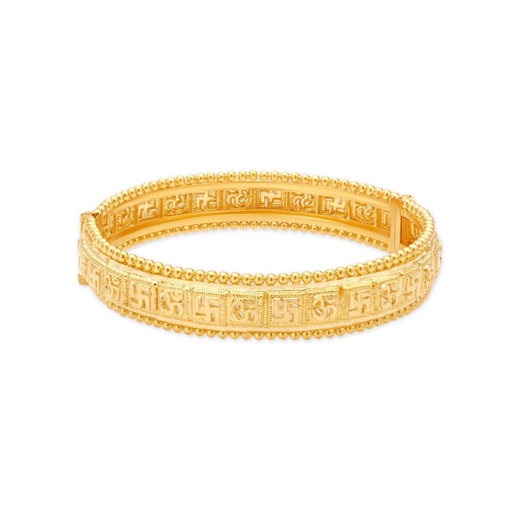Breath-taking Swastika Gold Bangle