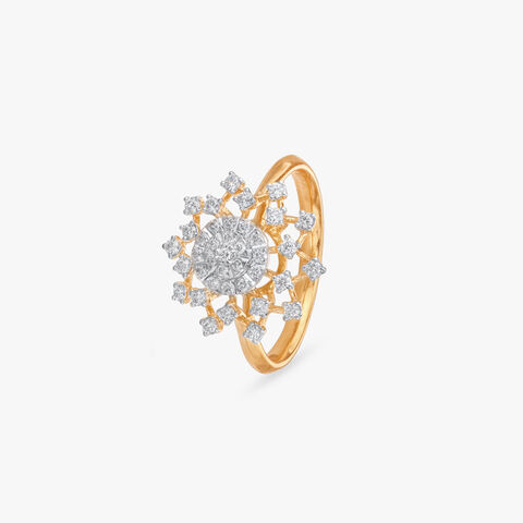 Celestial Flare Diamond Ring