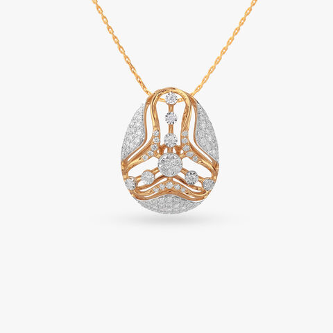 Timeless Grace Diamond Pendant and Earrings Set