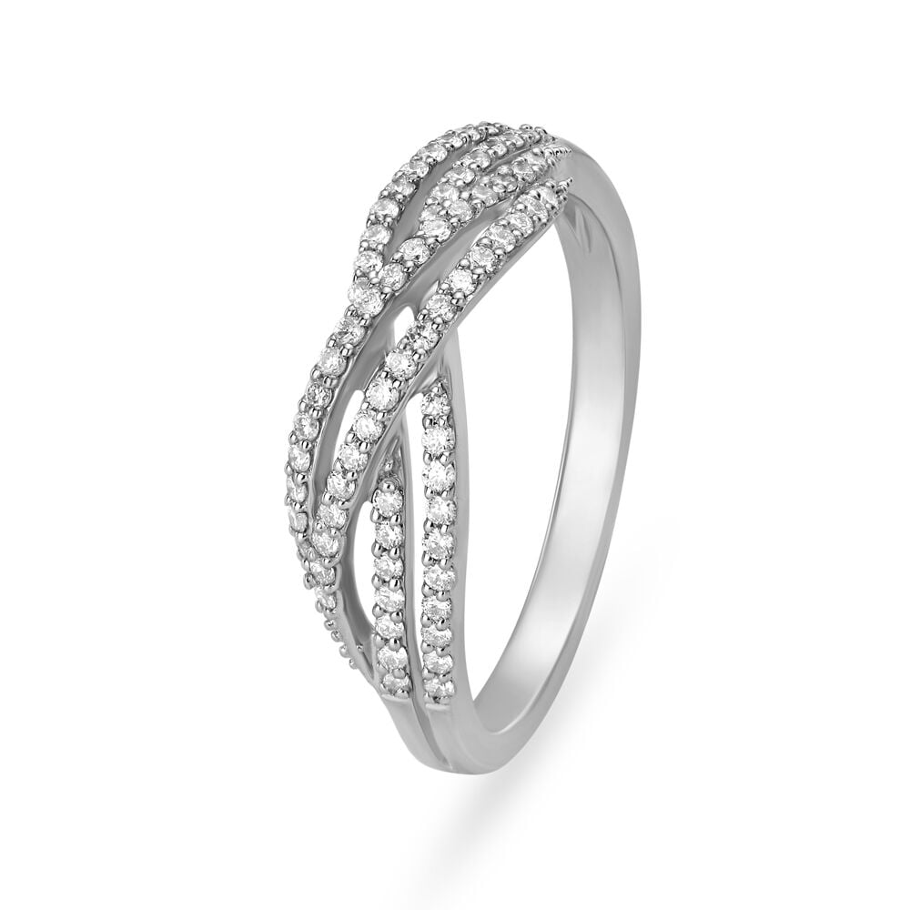 Upscale 950 Pure Platinum And Diamond Finger Ring