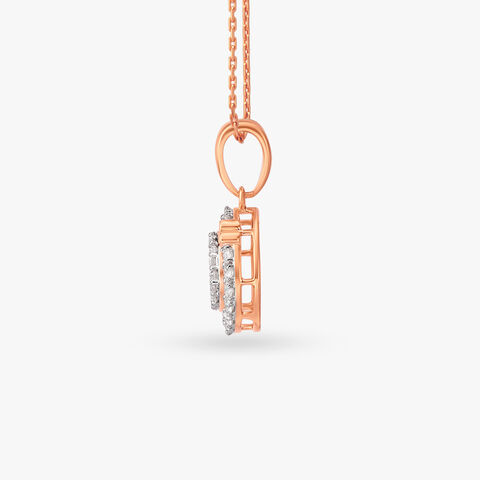 Enticing Radial Diamond Pendant