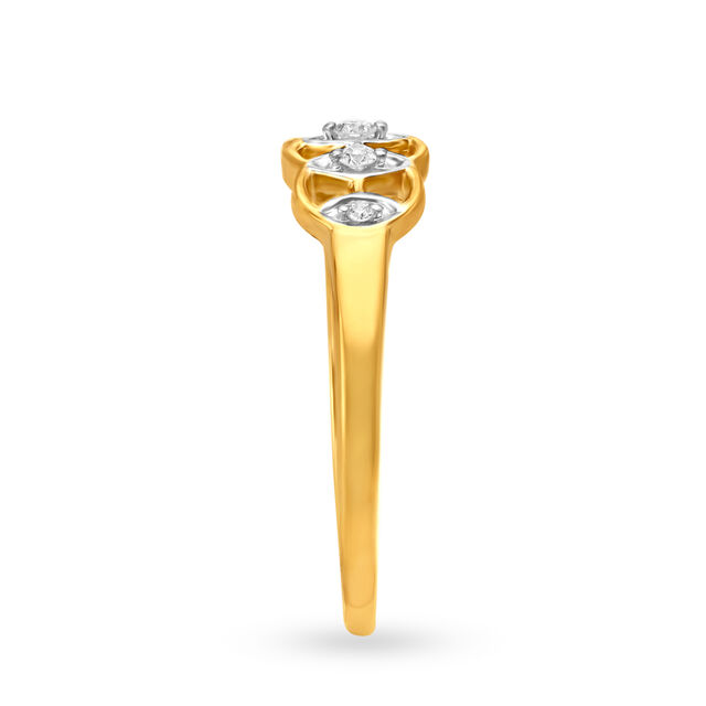 Fancy Five Stone Diamond Finger Ring,,hi-res image number null