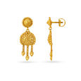 Striking Gold Drop Earrings,,hi-res image number null
