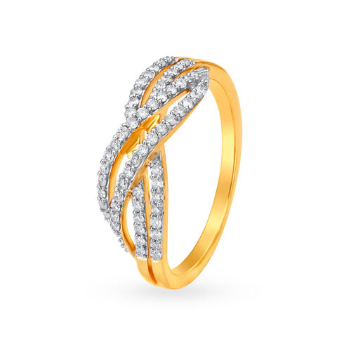 Entwined Elegance Diamond Finger Ring