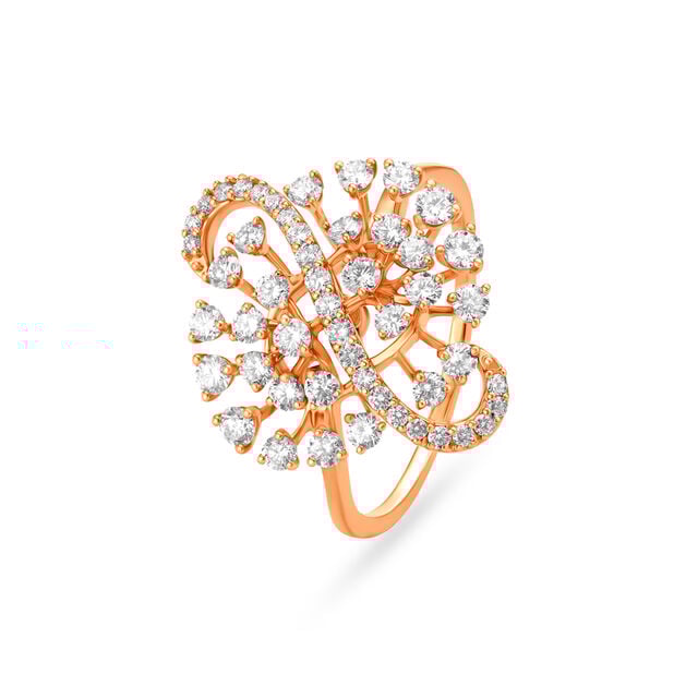 Nature Inspired Diamond Finger Ring,,hi-res image number null