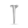 Ribbon Pattern Platinum and Diamond Ring,,hi-res image number null