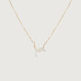 Lunar Arcs 14Kt Gold Pendant with Chain,,hi-res image number null