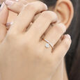 14 KT Rose Gold Reversible Halo Diamond Ring,,hi-res image number null