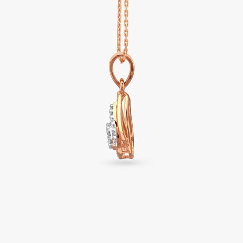 Halo Drop Diamond Pendant