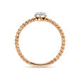 14 KT Rose Gold Heart Shaped Diamond Ring,,hi-res image number null
