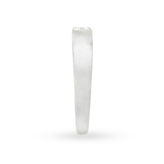 Stunning Diamond Platinum Finger Band,,hi-res image number null