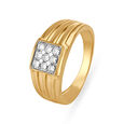 Geometric Diamond Finger Ring for Men,,hi-res image number null